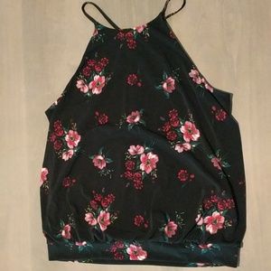 Express Silky Floral Racerback